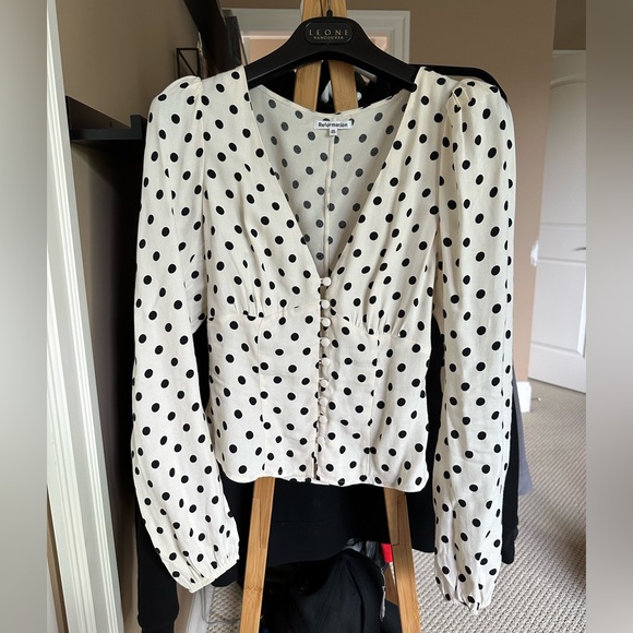 Reformation Romantic Nell Button Blouse - Picture 6 of 10
